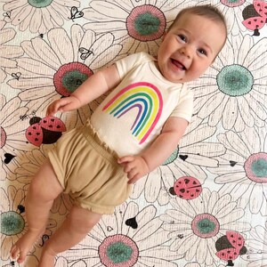Hand Painted Rainbow | Organic Cotton Baby Onesie