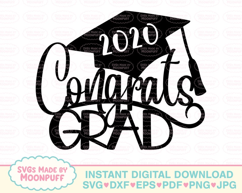 Download Felicidades Grad 2020 Cake Topper Cut File Graduate Cap | Etsy