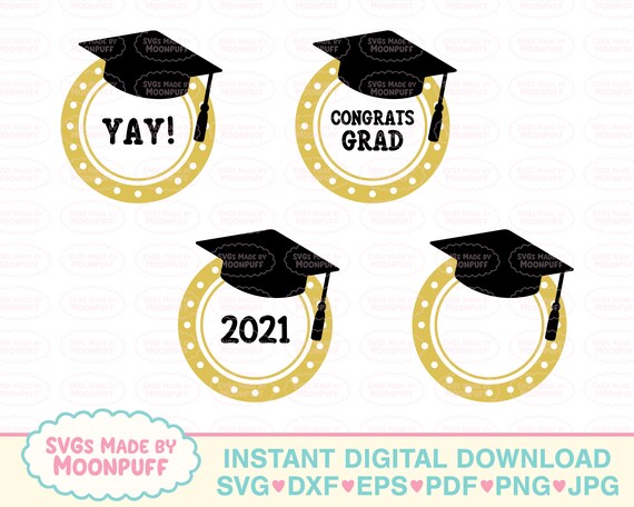 Download Graduation Layered Cupcake Topper Svg Cut File Yay Congrats Etsy
