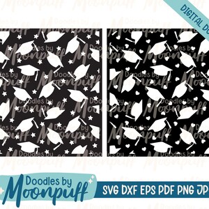 Scrapbooking 12x12 Graduation Cap with Heart & Star Background Cut Files, Grad Celebration Memories, college university dxf eps png jpg pdf