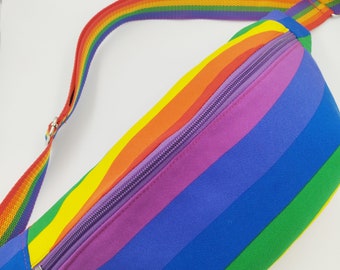 riñonera arco iris, riñonera arco iris, riñonera chic, riñonera arco iris unisex, bolso arco iris unisex