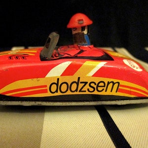 Vintage Torpeauto Tin Race Car: 1960s Hungarian Friction Toy