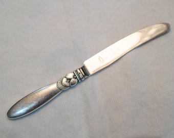 Vintage Georg Jensen Cactus Sterling Silver Fruit Knife