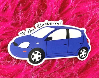 Psych TV Show Funny Sticker, To the Blueberry, Burton Guster or Shawn Spencer, gift for Best Friend or Coworker, gift for psych-o  TV151