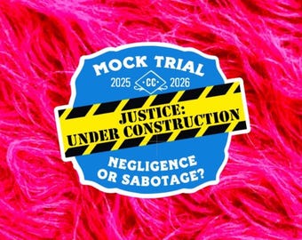 Mock Trial Sticker for Classical Schools, gift for student, gift from teacher, homeschool gift for 2025-2026, for Laptops or Water Bottles