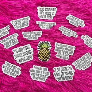 Psych Collection 16 Stickers, Shawn Spencer quotes gift for mom, Funny Stickers, Best Friend Gift, Laptop Macbook Water Bottle Sticker TV200