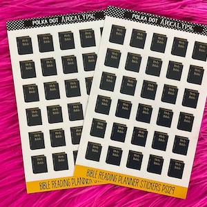 Bible Reading Tracking Stickers, Kiss Cut Bible Planner Sheet, Bible Study Stickers, Gift for Christian Friend, Faith Gift, Journal stickers