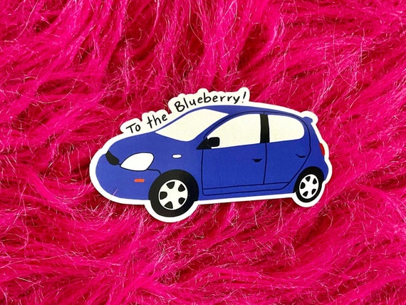 Psych TV Show Funny Sticker, To the Blueberry, Burton Guster or Shawn Spencer, gift for Best Friend or Coworker, gift for psych-o  TV151