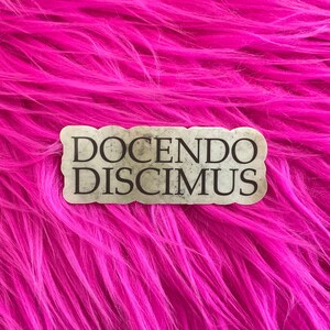 Docendo Discimus, Classical School Sticker, Learn by Teaching, Gift for Director, homeschool gift, for Laptop MacBook Water Bottle Planner
