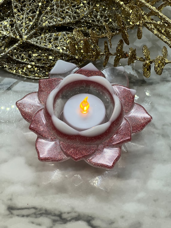 Lotus flower deals tea light holder
