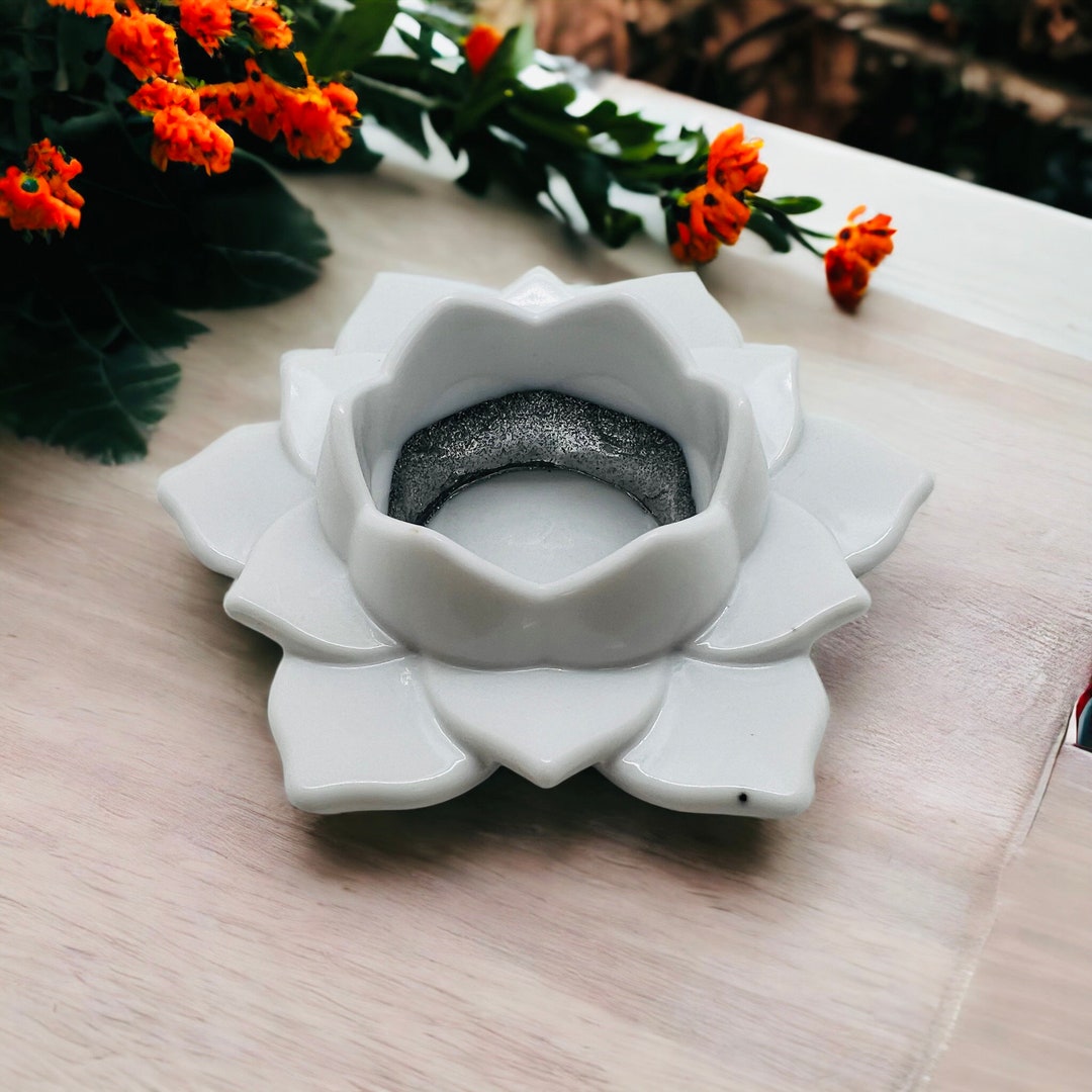 Lotus Flower Tea Light Holders Lighting Decor Tea Light Etsy