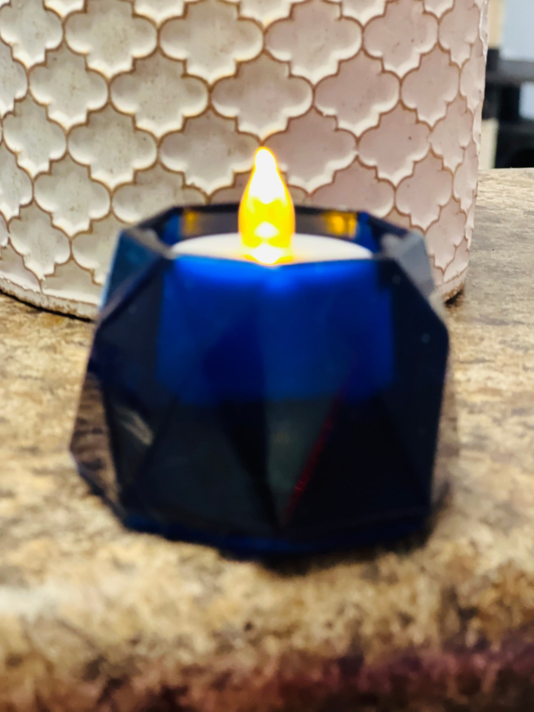 Resin Tea Light Holders Tea Light Holder Stocking Stuffers Handmade