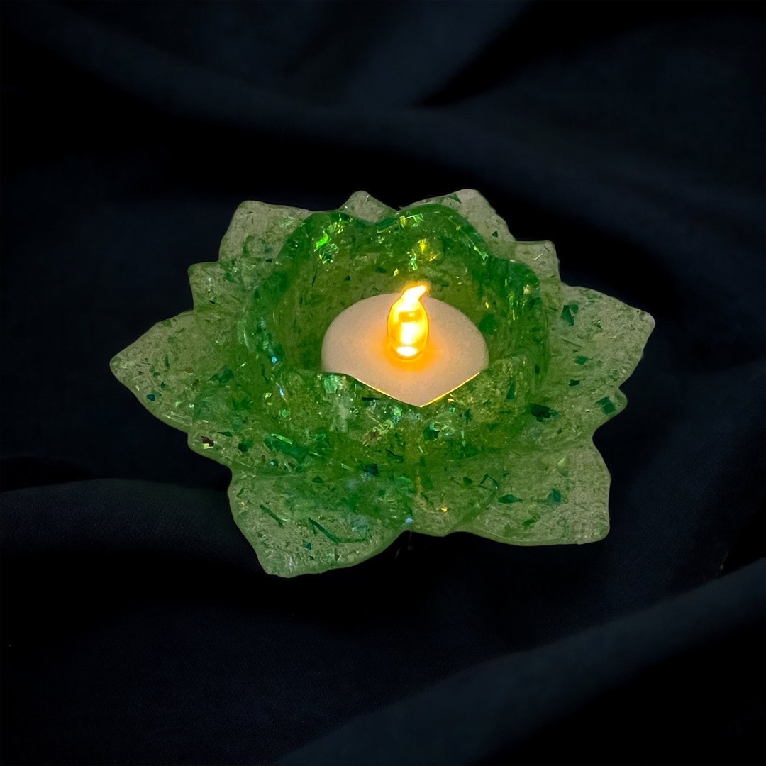 Lotus Flower Tea Light Candle Holder Votive Candle Holder Etsy