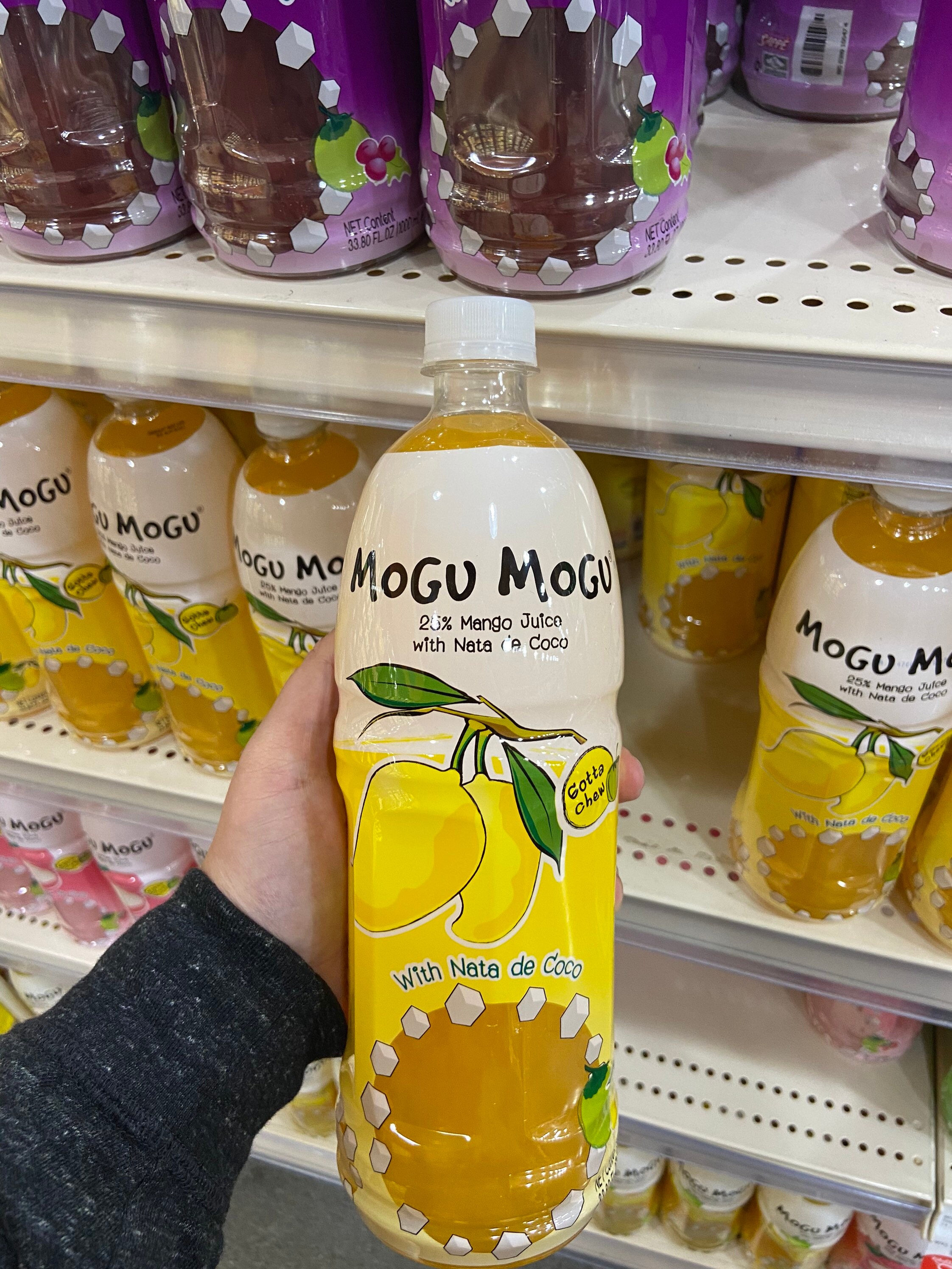 Large Mogu Mogu Asian Fruity Drink Filled with Coconut Jelly Etsy