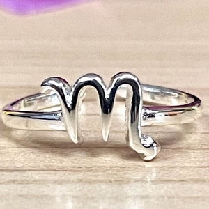 Adjustable Scorpio Zodiac Sign Toe Ring | Solid 925 Sterling Silver Astrology Toe Band | Women's Toe Rings | Trendy | Birthday Gift for Her