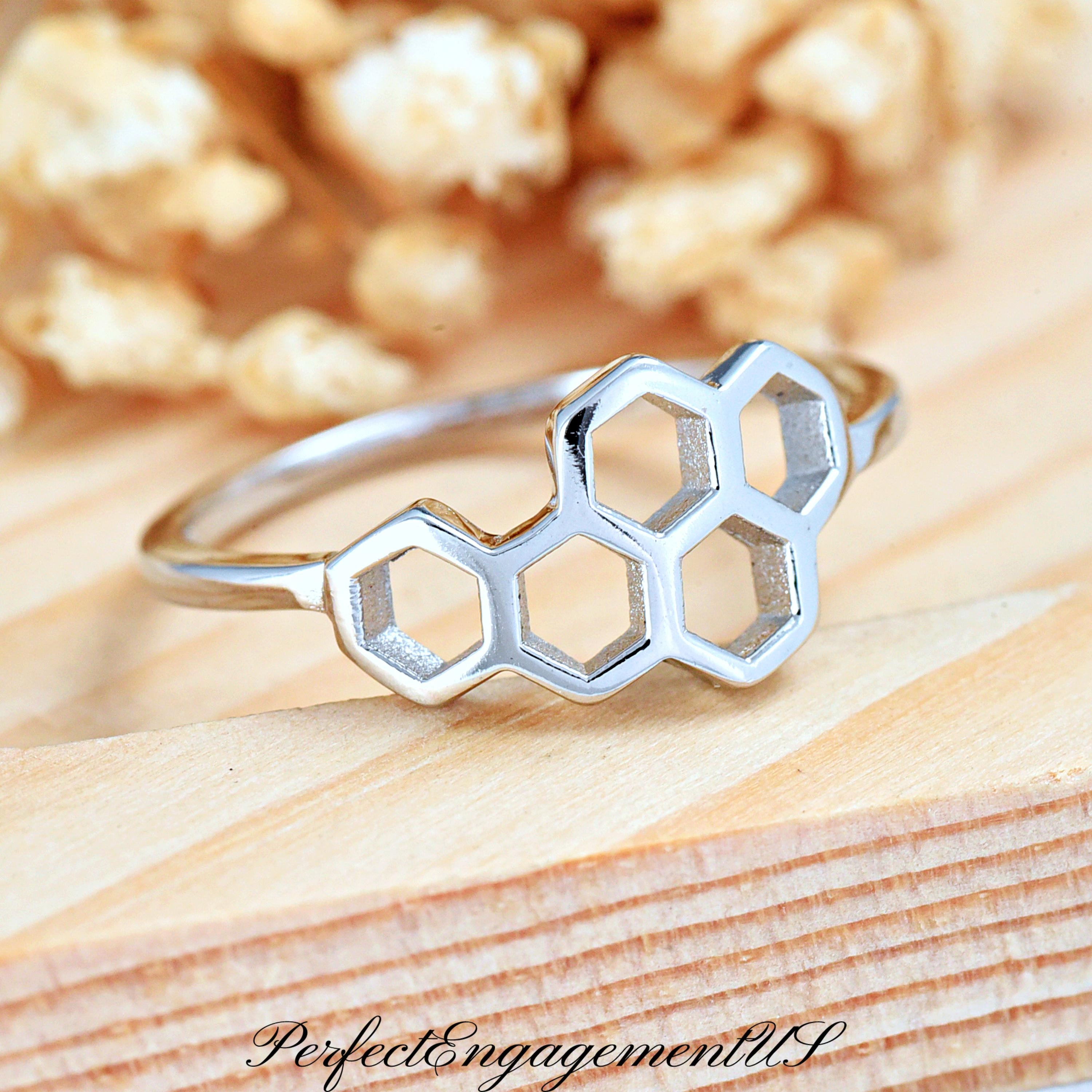Honeycomb Ring - Etsy