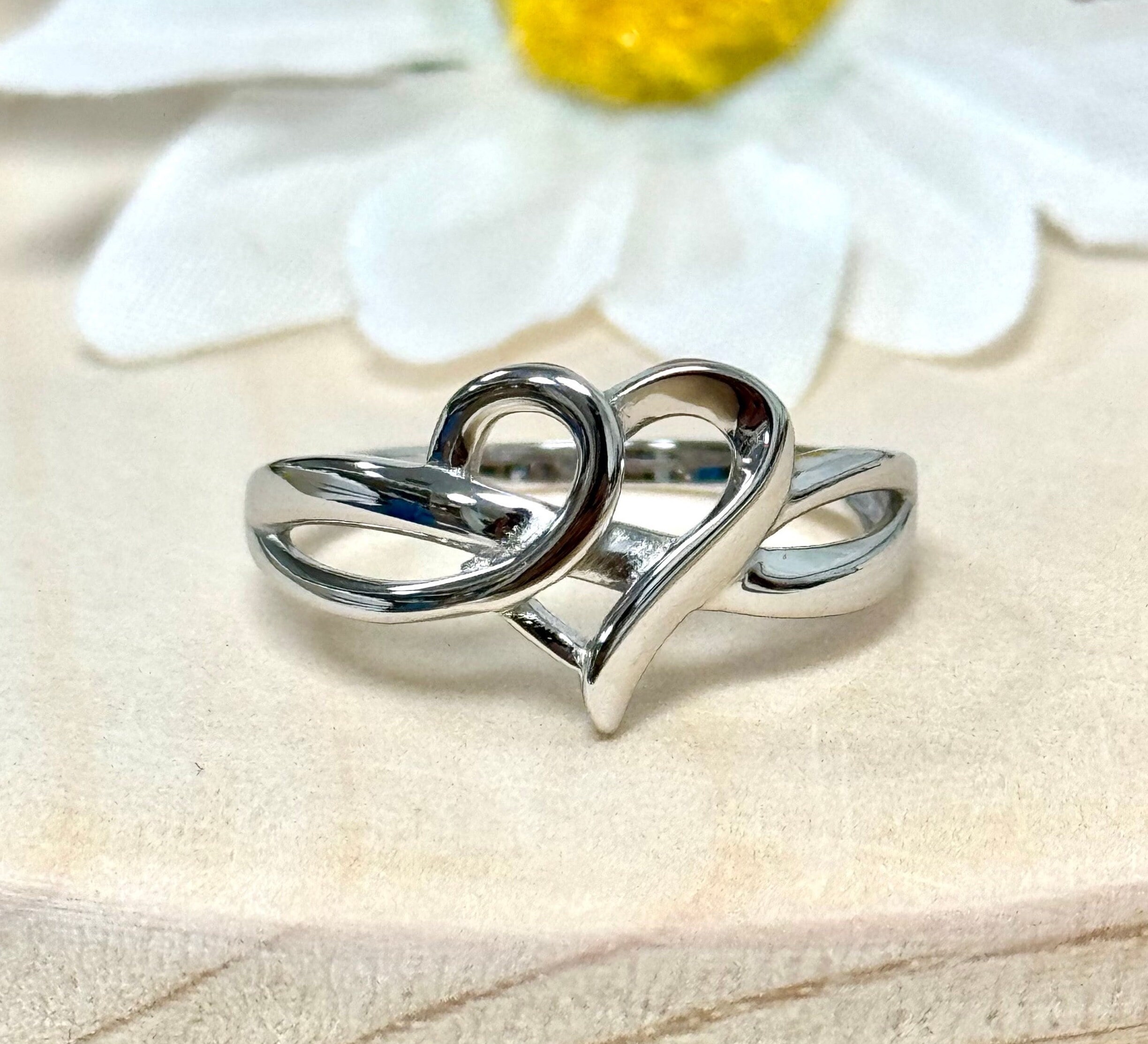 Elegant Heart Promise Ring | Solid 925 Sterling Silver Heart Ring