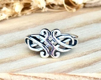 Celtic Toe Ring | Solid 925 Sterling Silver Plain Ship Celtic | Women's Silver Toe Ring | Trendy | Minimalist Body Jewelry