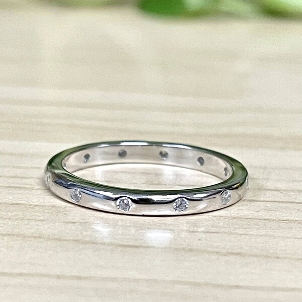 Cubic Zirconia Engagement Ring Etsy
