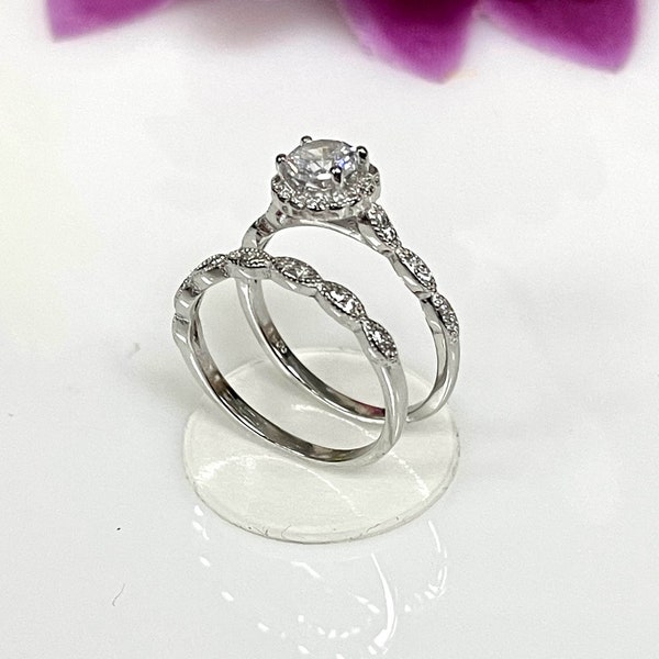 Wedding Ring Set Etsy