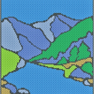 Into the Wilderness Mini C2C Graphgan Pattern - Téléchargement immédiat