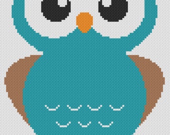 Wise Owl Mini C2C Graphgan Pattern - Instant Download