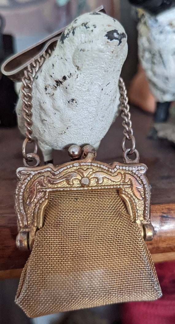 Buy Antique Victorian Compact Purse on Chain German Silver Engraved Metal  Coin Purse Leather Interior L22 Online in India - Etsy