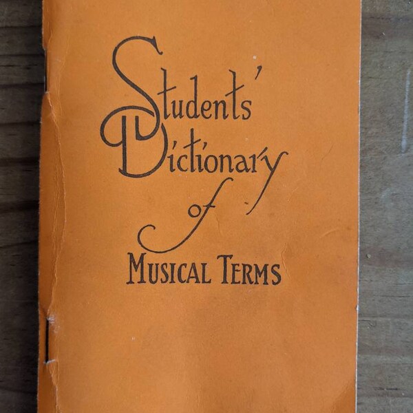 Student's Dictionary of Musical Terms