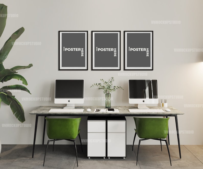 Frame Mockup Poster Mockup Office mockup Digital Download Interior Mockup Office wall mockup Wall Mockup