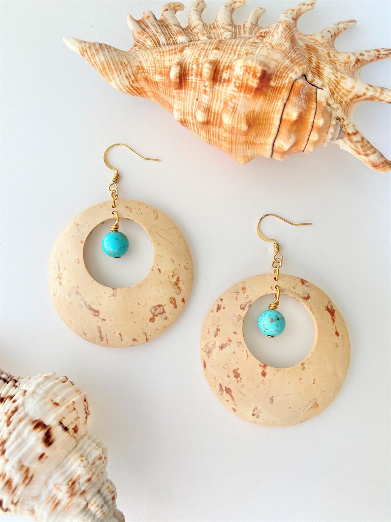 Coconut Shell Earrings Sustainable Earrings Beach Jewelry Etsy