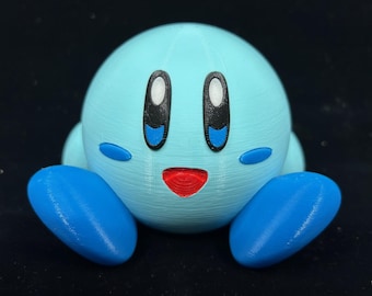 3D Printed Kirby (Blue)