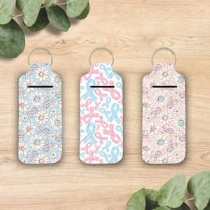 Infant & Pregnancy Loss Awareness Lip Balm Holder Keychain | Neoprene Lip Balm Keychain Cute + Functional Lip Balm Holder, Cute Nurse Gift