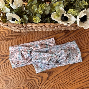 Girly NURSE Collection Twist Headband | RN Boho Head Band | Wide, Soft, Stretchy, Nonslip, Workout Headband | Headwrap | Hairband