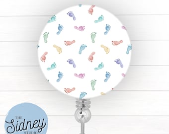 Labor & Delivery Nurse Badge Reel – Cute Retractable ID Holder for Maternity, Postnatal, NICU Nurse – Adorable Nurse Work Accessory
