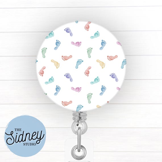 Labor & Delivery Nurse Badge Reel – Cute Retractable ID Holder for Maternity, Postnatal, NICU Nurse – Adorable Nurse Work Accessory