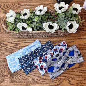 NURSE Collection Twist Headband | RN Boho Head Band | Wide, Soft, Stretchy, Nonslip, Workout Headband | Headwrap | Hairband