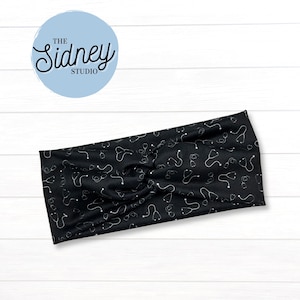 Nurse Stethoscopes Wide Twist Headband - Soft & Stretchy Headband for Nurses, Healthcare, Workout, Mom - Cute Nurse Work Accessories