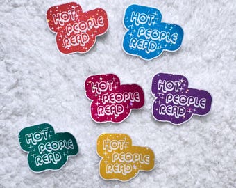 Hot People Read controversy sticker for book girlies