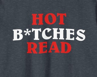 Hot B*tches Read Crop Top | Funny Reader Crop Tee | Book Lover Crop Top | Spicy Reader Shirt | Reader Merch | Reading Crop Tee
