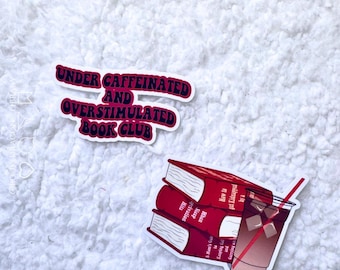 Under Caffeinated Book Sticker Duo