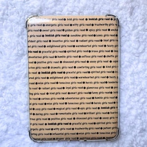 Bookish Girls Read E-Reader Insert | Positive Reader Affirmation Insert | Kindle Insert | Bookish Insert | Reader Gift | Ereader Accessories