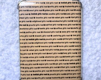 Bookish Girls Read E-Reader Insert | Positive Reader Affirmation Insert | Kindle Insert | Bookish Insert | Reader Gift | Ereader Accessories