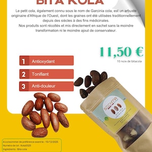 Fresh Kola Nut Garcinia Kola - 100 g to 500 g