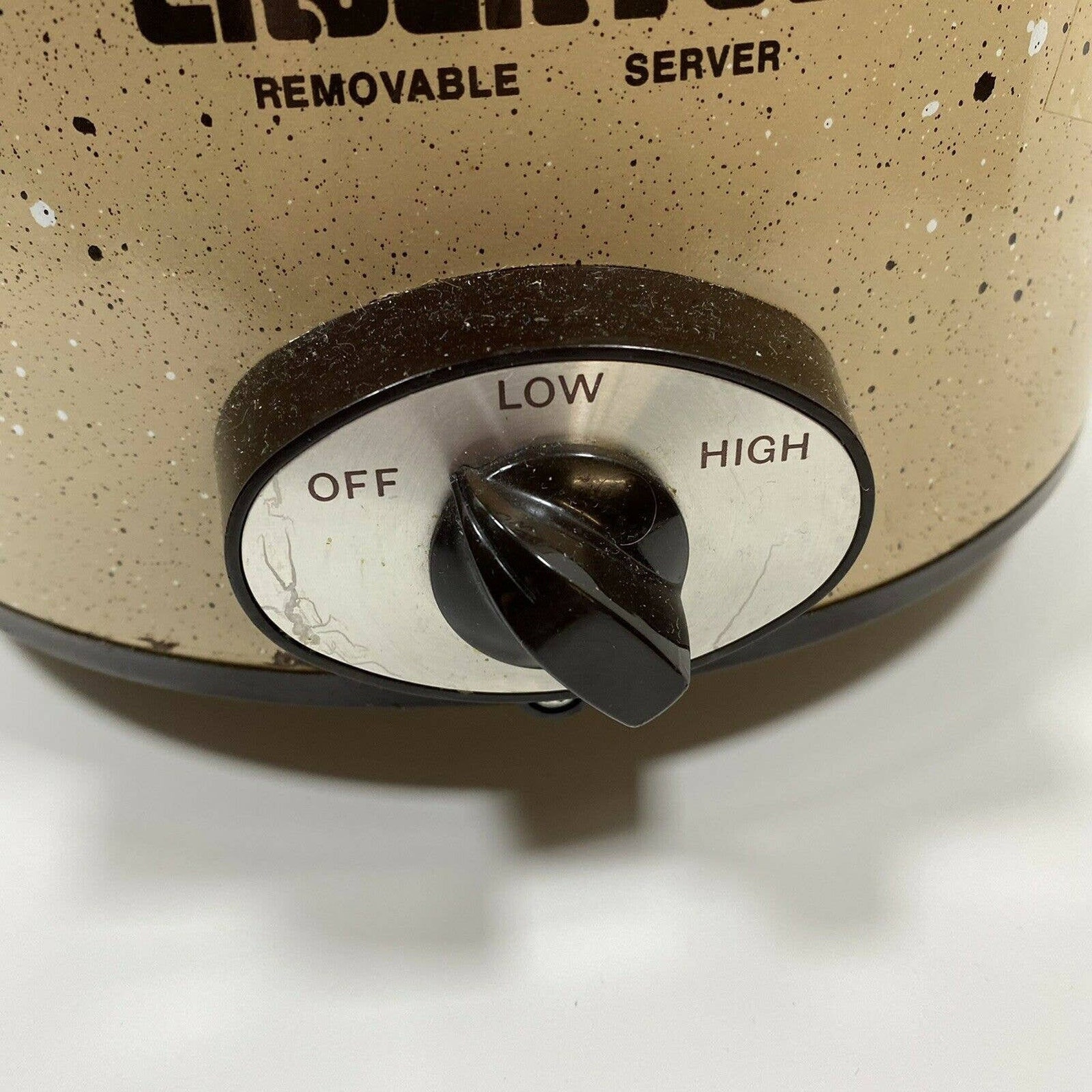 Vintage Rival 4 Qt Crock Pot Brown Speck Model 3154 Slow Etsy