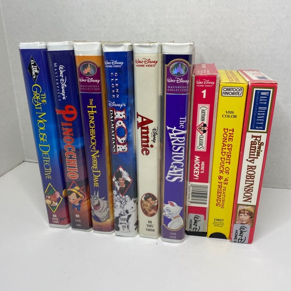 Lot of 9 disney vhs tapes kids family movies pinocchi… Gem
