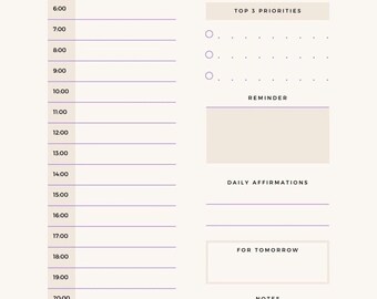 Stay Organized and Focused with a Daily Planner Sheet, What Should You Include in Your Daily Planner Sheets?, digital download, pdf, days