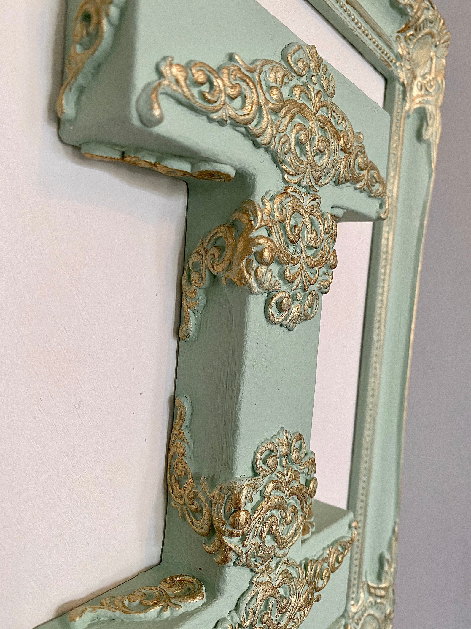 Framed Letter Art Initial Wall Hanging Baby Shower Initial Etsy