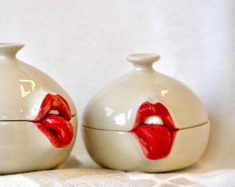 陶器製の蓋付き瓶 - Etsy 日本