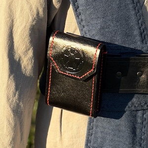Veg Tan Leather Jedi/Sith Belt Pouch - Star Wars Cosplay Wallet
