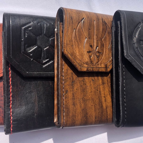 Cell Phone - Handmade Leather Jedi/Sith Belt Pouch – Star Wars Cosplay